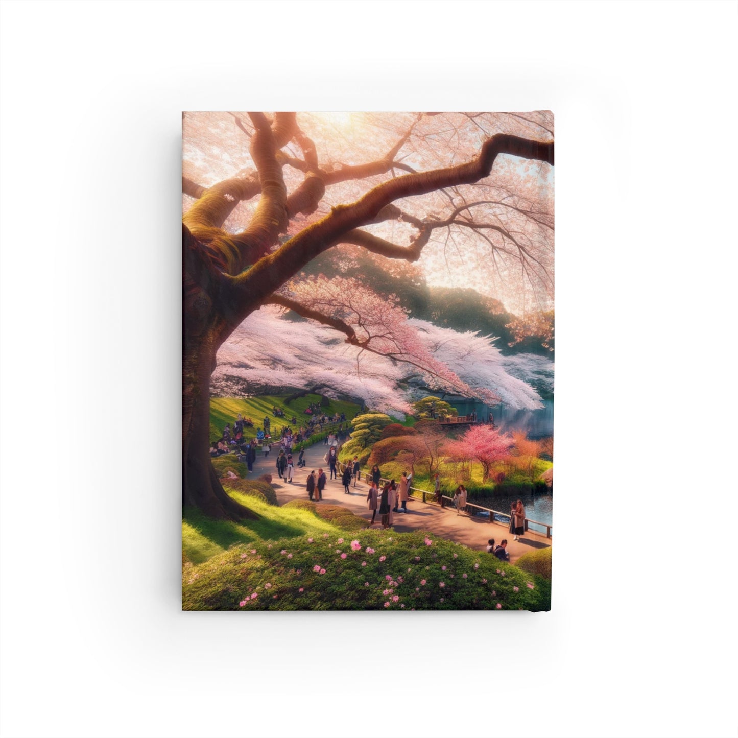 Cherry Blossom Park Hardcover Notebook