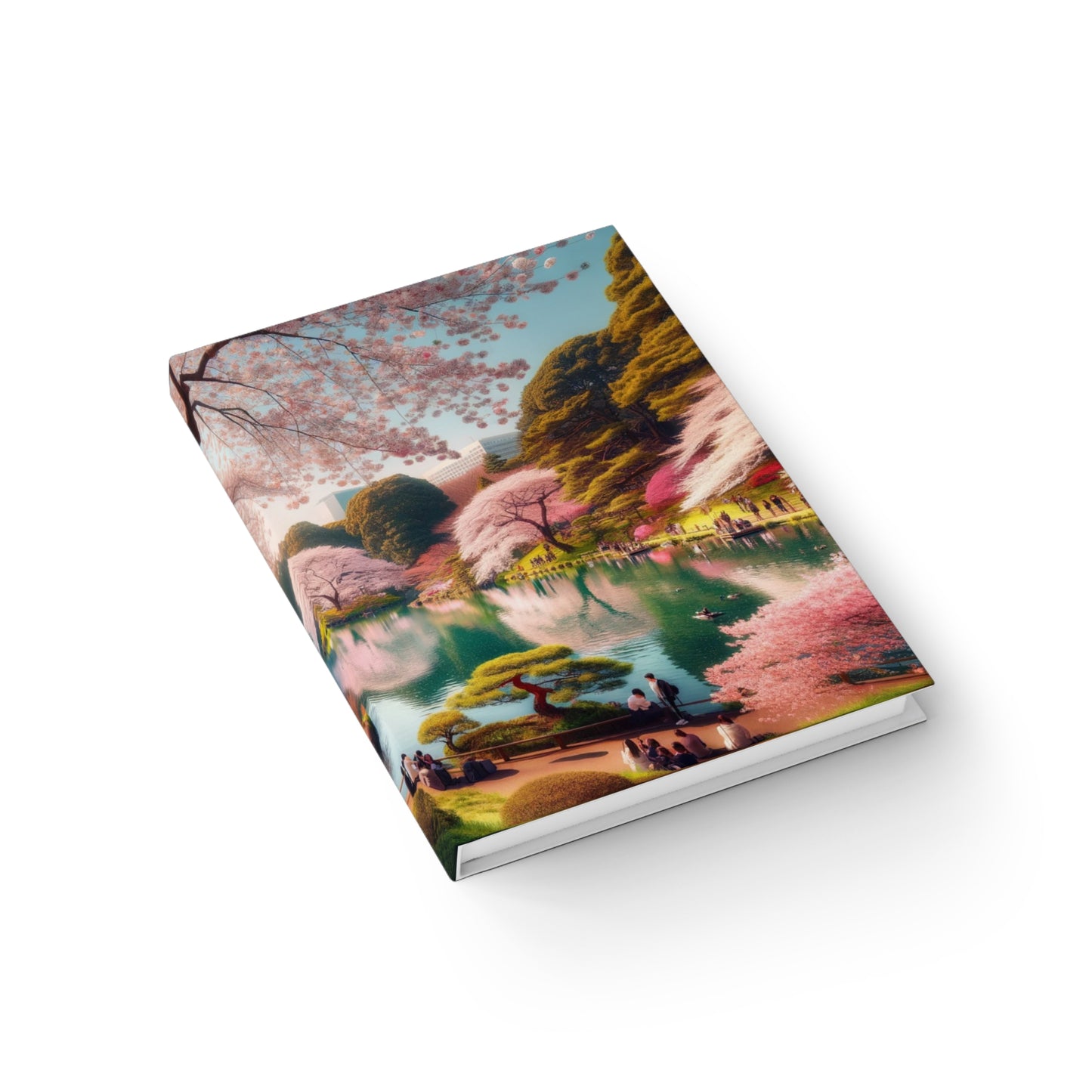 Cherry Blossom Park Hardcover Notebook