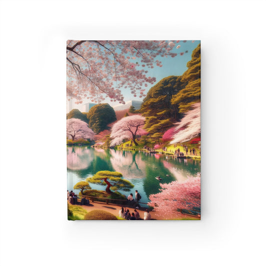 Cherry Blossom Park Hardcover Notebook